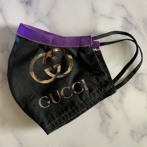 Black and Purple Face Mask